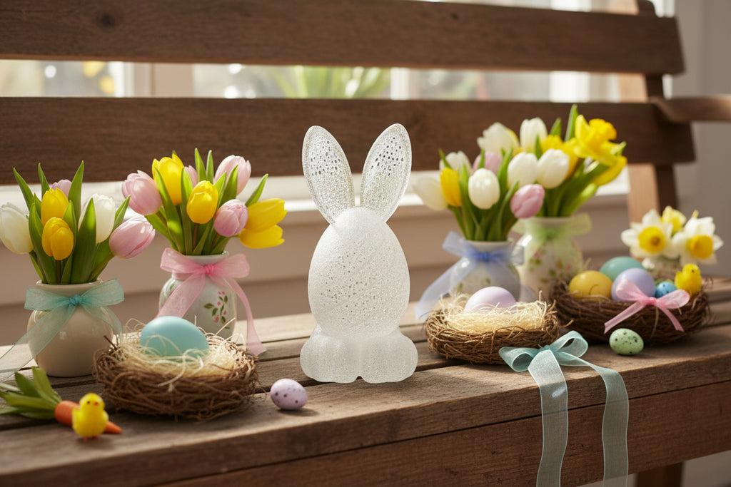 Easter Bunny Egg Tealight Candle Holder
