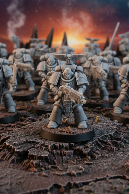 Space Soldier Miniature – 3D Printed Board Game Figure (5cm x 3cm)