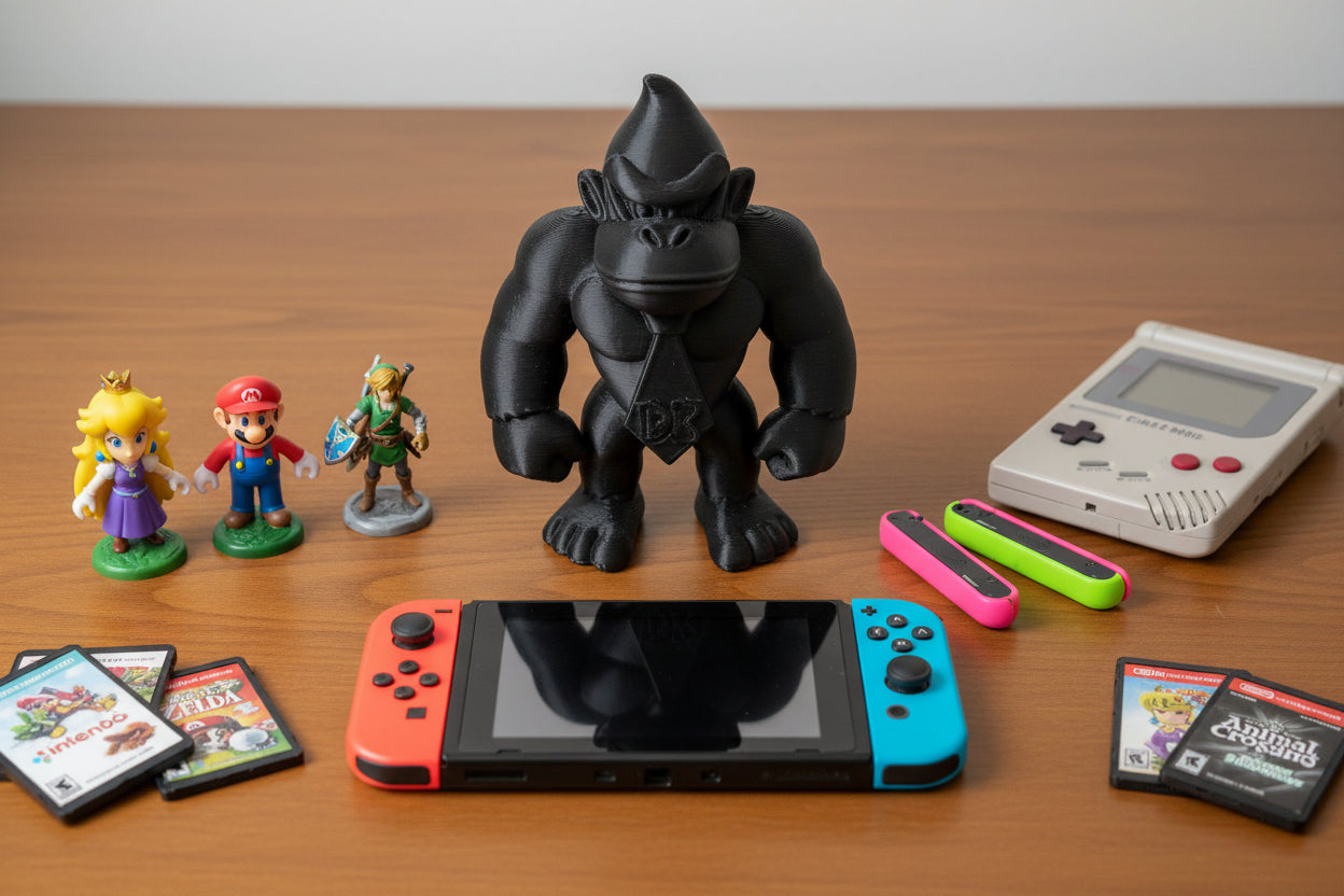 DK Inspired Gorilla 3D Printed Figure – 11cm Gaming Collectible Statue | Display Model